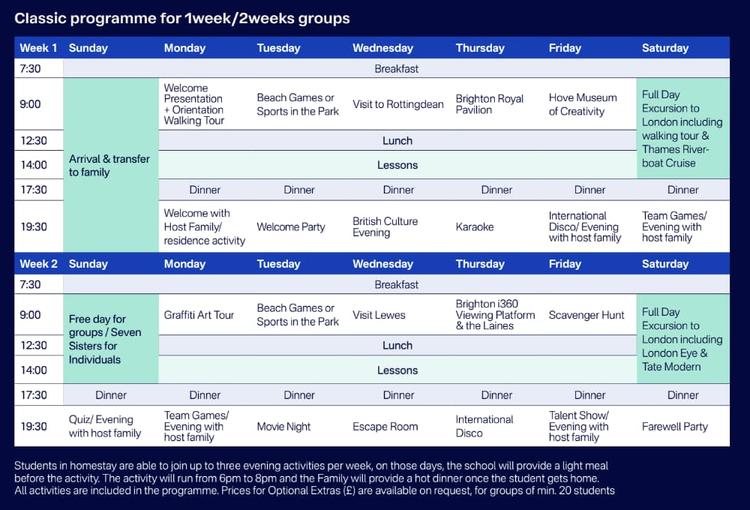 ジュニアサンプルスケジュール|Bayswater Brighton Junior