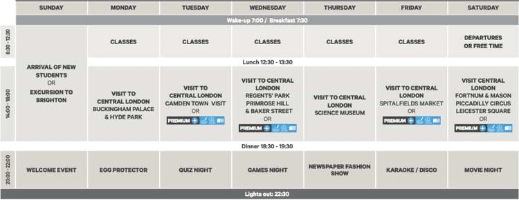 ジュニアサンプルスケジュール|UCL Alpadia