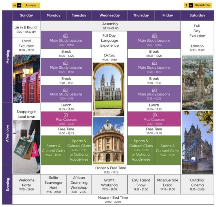 ジュニアサンプルスケジュール|Lord Wandsworth College