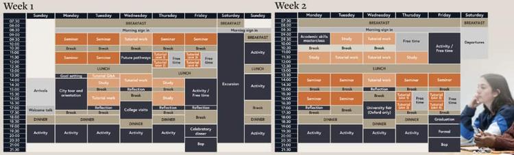 ジュニアサンプルスケジュール|University of Oxford OxSC